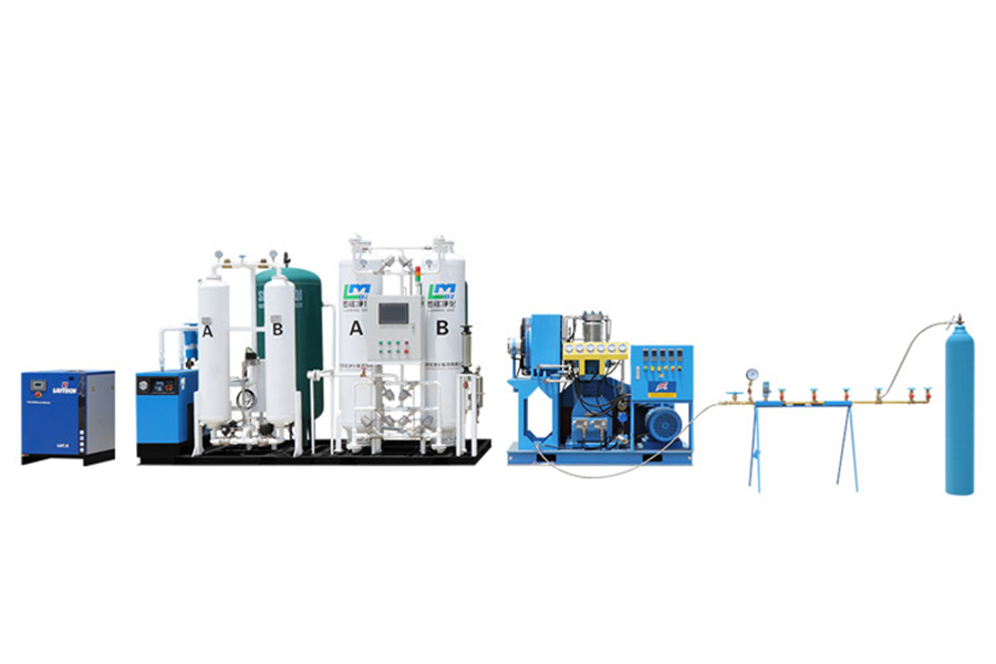 Sistem pengisian oksigen di tapak perubatan